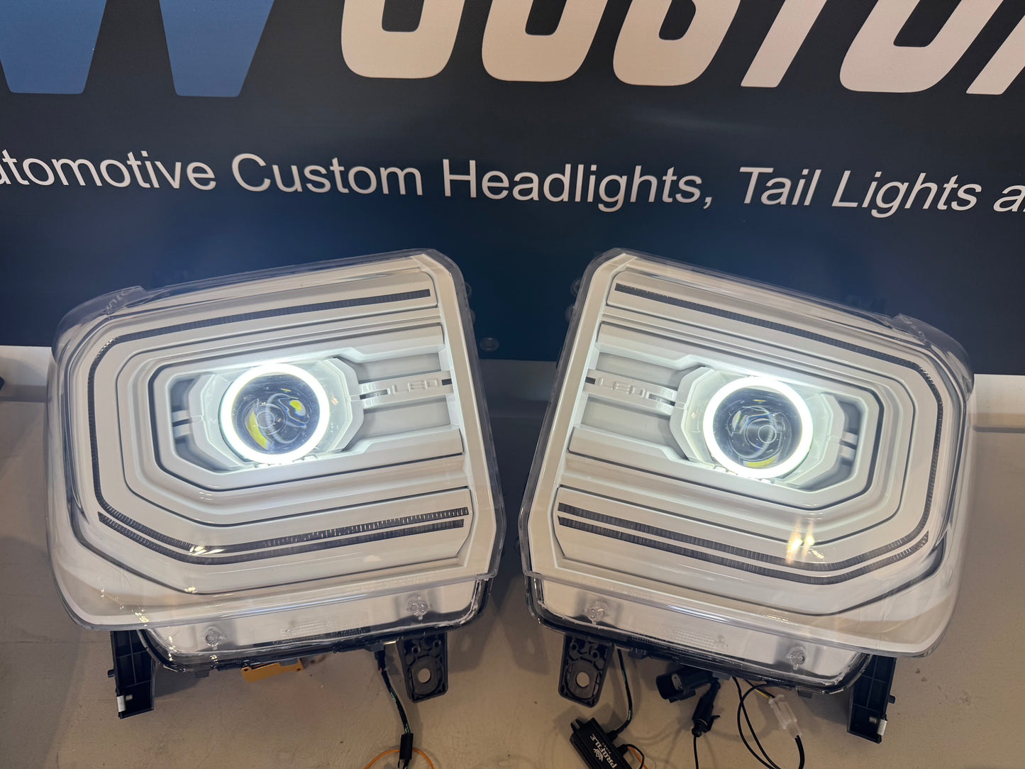 14-18 GMC Sierra OEM 1500 Style LED Headlights