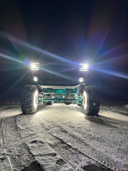 10 Row Pure White 17" LED Wheel Lights