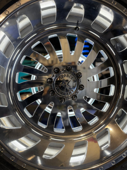 10 Row Pure White 17" LED Wheel Lights