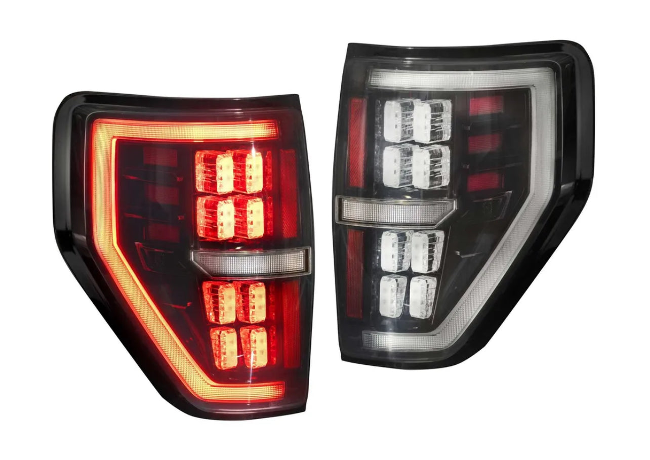 2009-14 Ford F150 Morimoto Tail Lights With light smoked Lenses