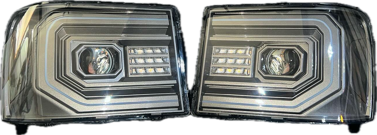 07-14 GMC Sierra AlphaRex Headlights