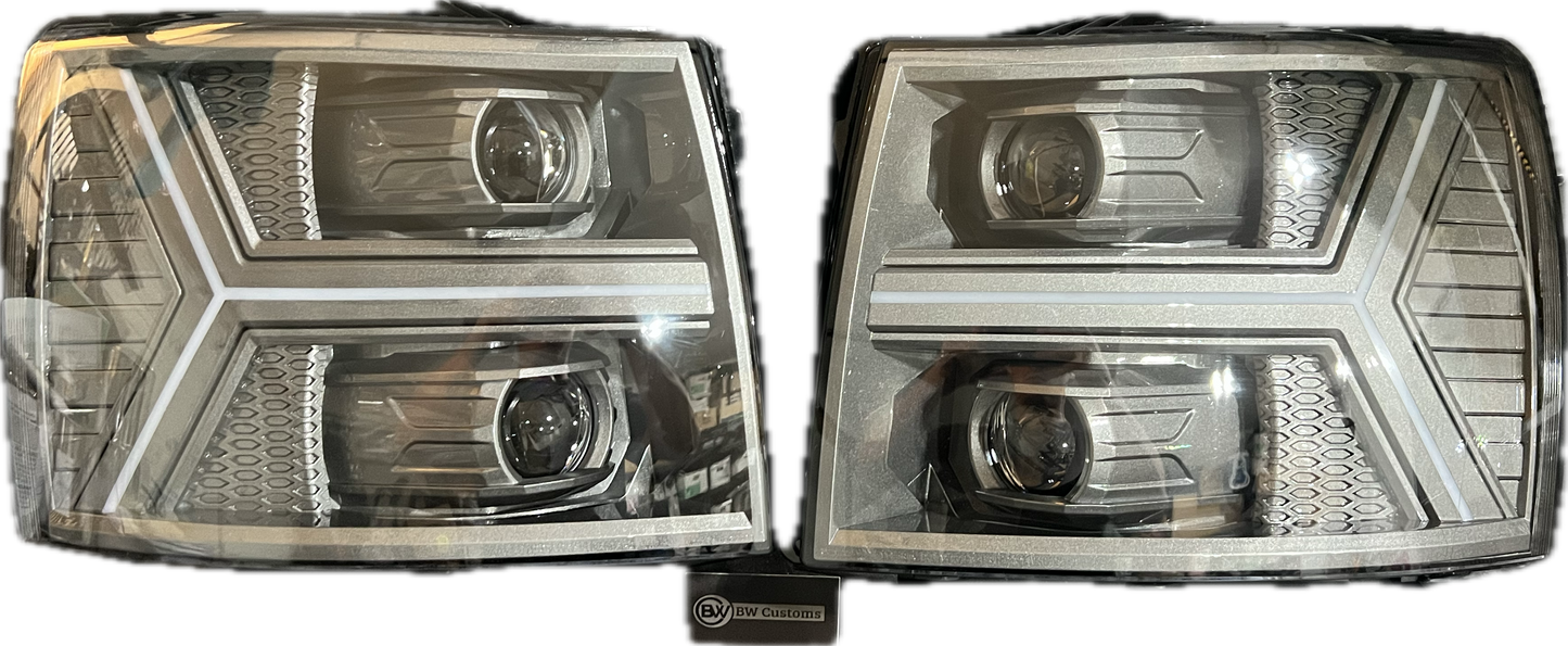 07-14 Chevy Silverado AlphaRex Headlights