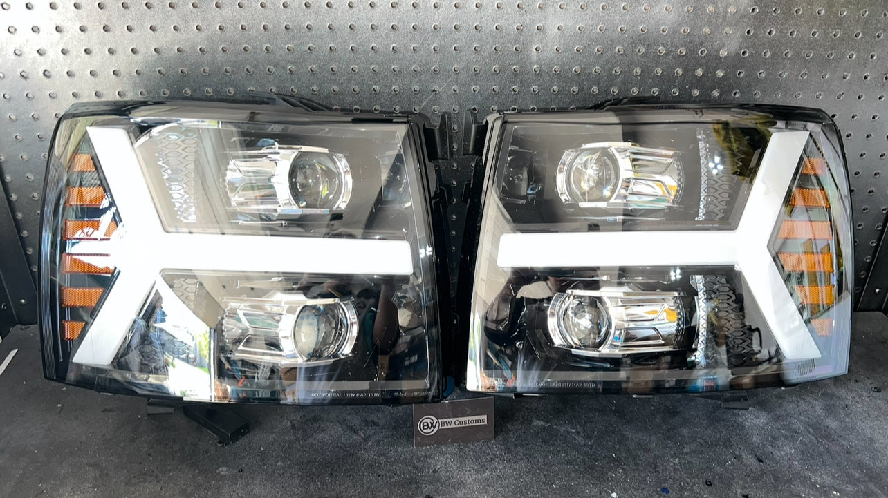 07-14 Chevy Silverado AlphaRex Headlights