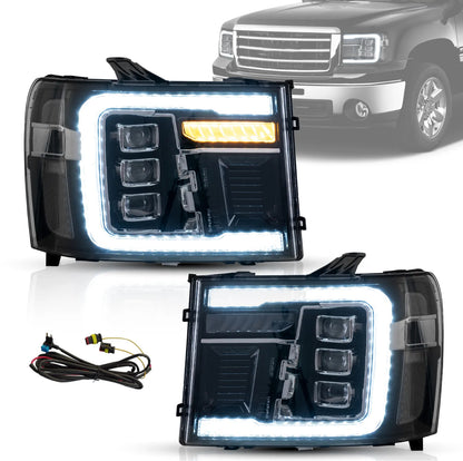 07-14 GMC Sierra Vland Headlights