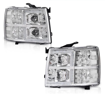 07-14 Chevy Silverado Switchback LED Tube Headlights