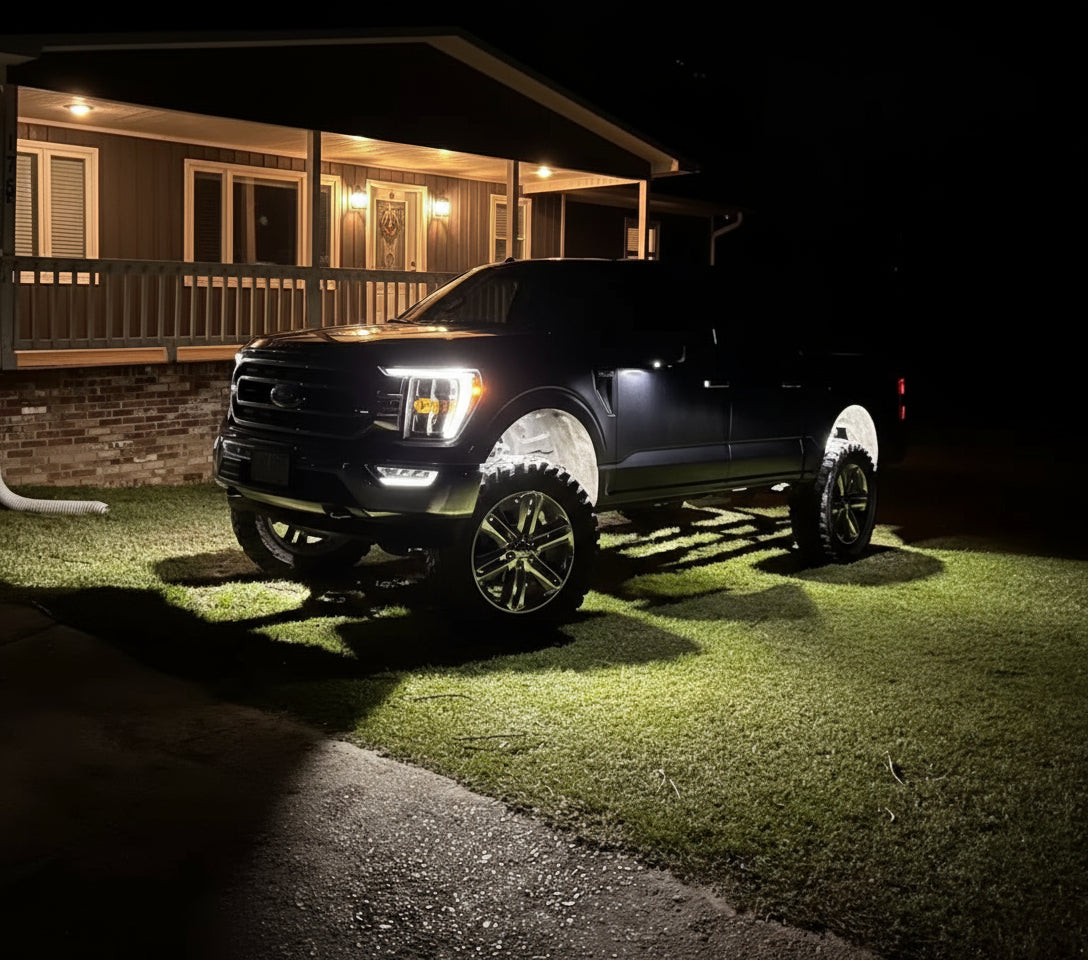 219 LED Pure White Rock Light Kit 10 Piece Set