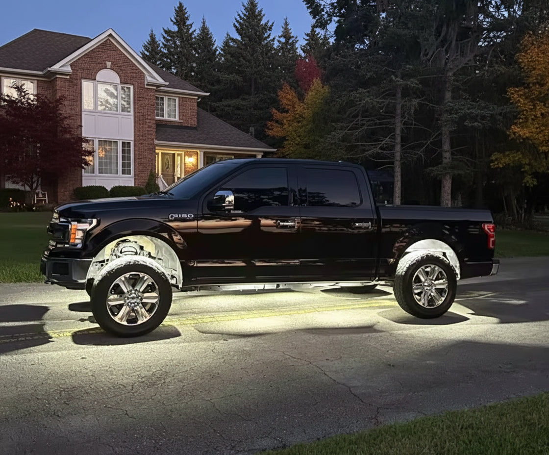 219 LED Pure White Rock Light Kit 10 Piece Set