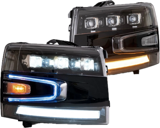 07-14 Chevy Silverado Vland Headlights